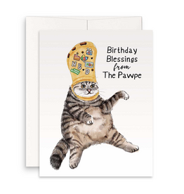 Birthday Blessings from the Pawpe Cat Greeting Card