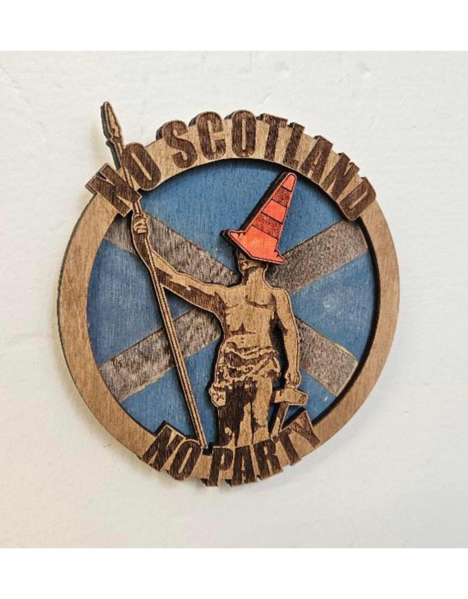 No Scotland, No Party Engraved Magnet