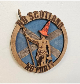 No Scotland, No Party Engraved Magnet