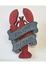 Rhode Island Lobster Engraved Magnet