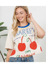 Fruit Market Cherries Crop Top