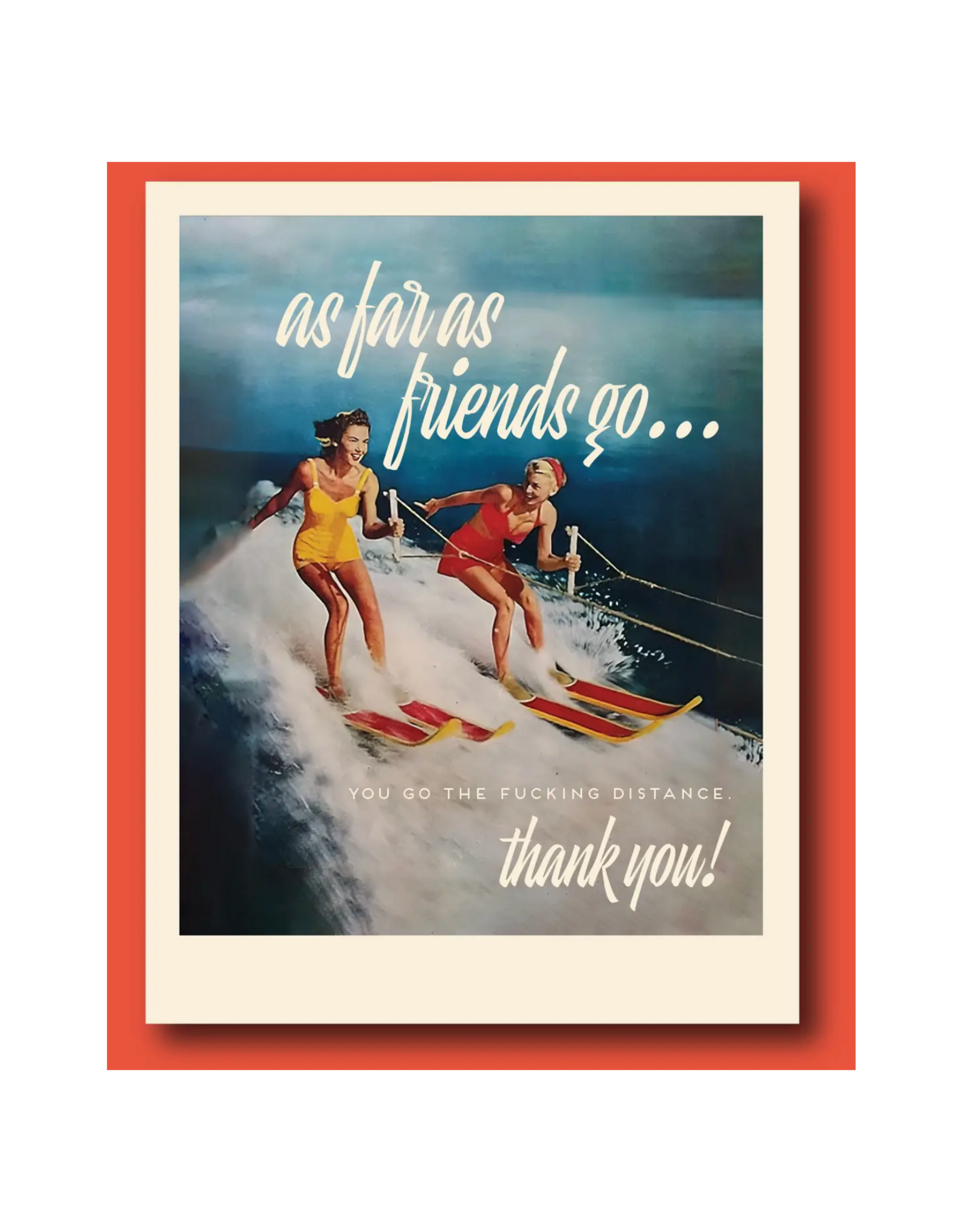 Waterski Friends Greeting Card