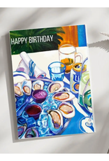Laurel Greenfield Art Oyster Summer Dinner Birthday Greeting Card