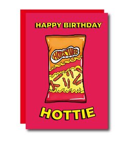 Happy Birthday Hottie Cheetos Greeting Card