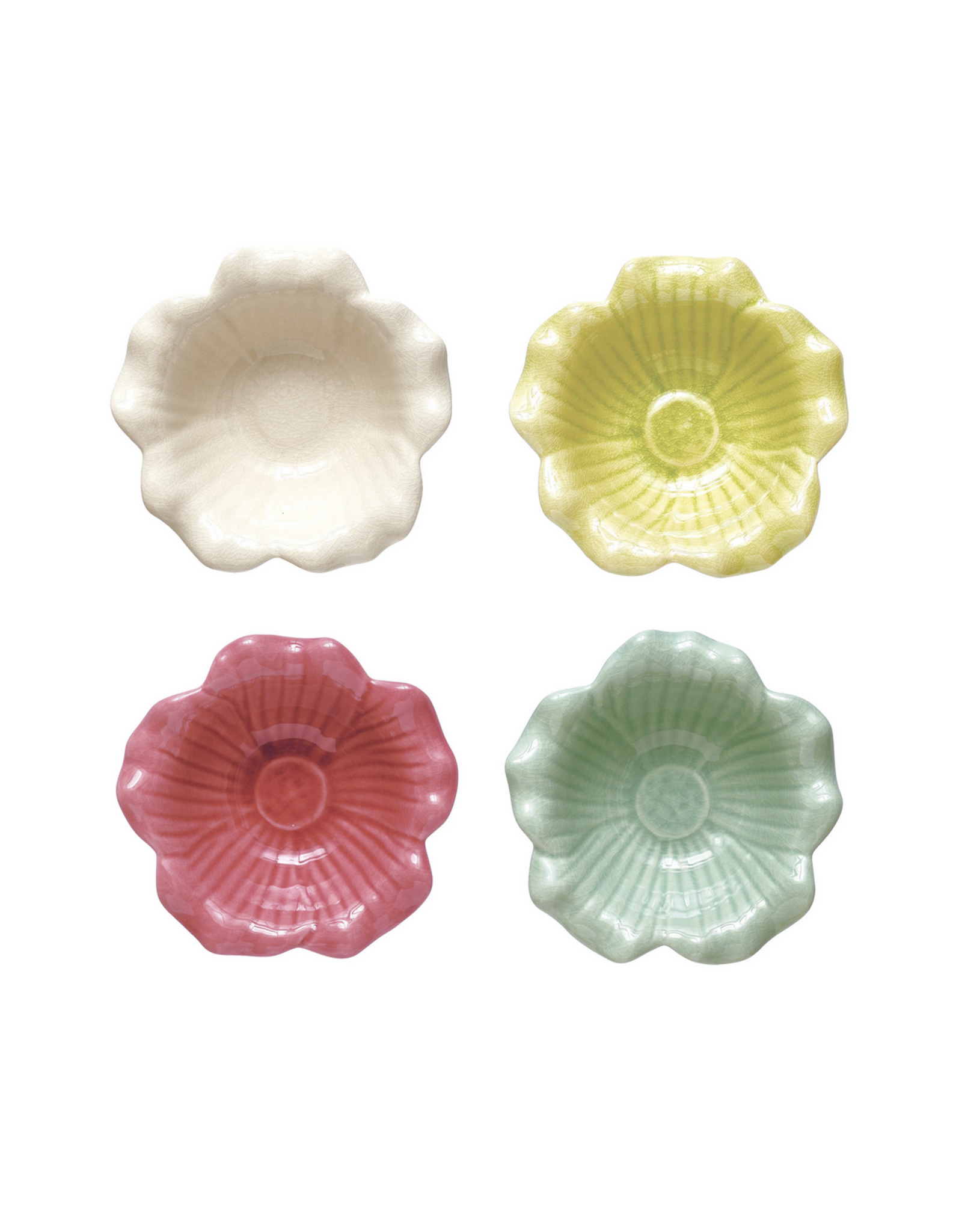 Crackle Flower Bowl (4 colors!)