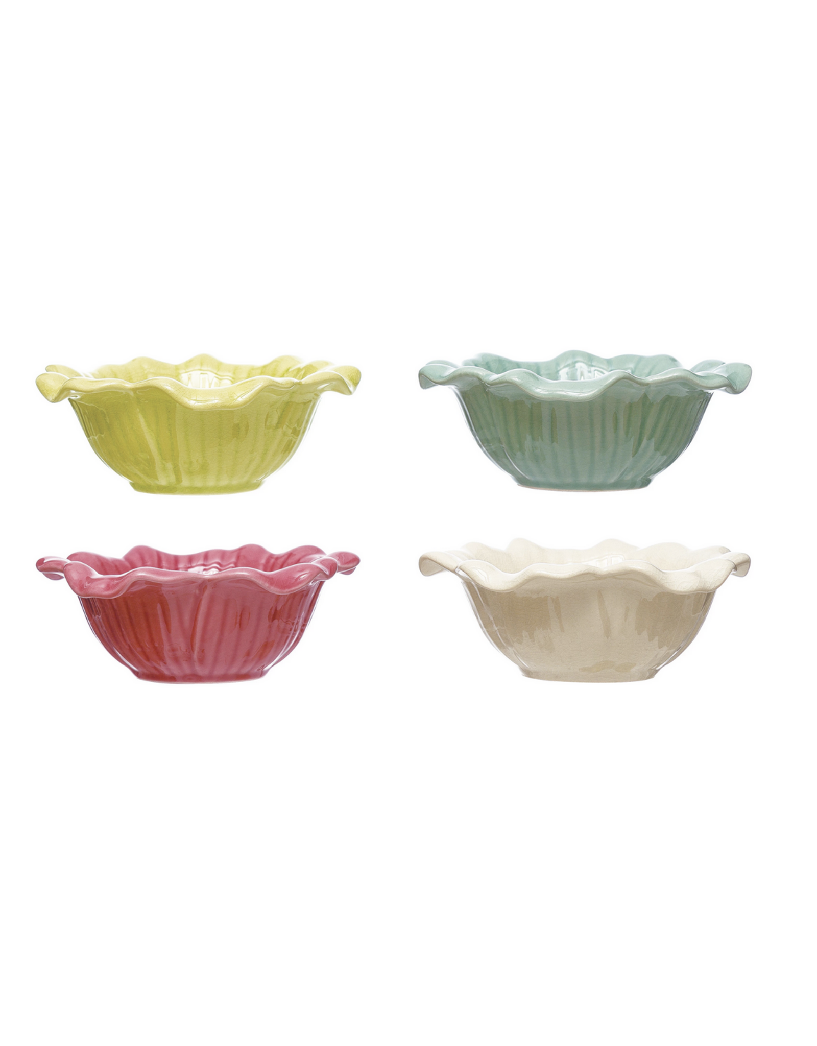 Crackle Flower Bowl (4 colors!)