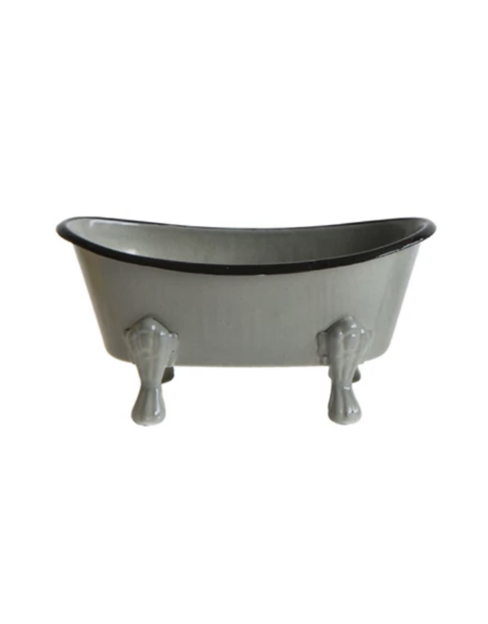 Metal Bathtub Soap Dish - Grey