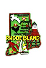Rhode Island Classic State Map Magnet