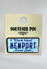 Newport License Plate Enamel Pin