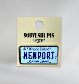 Newport License Plate Enamel Pin