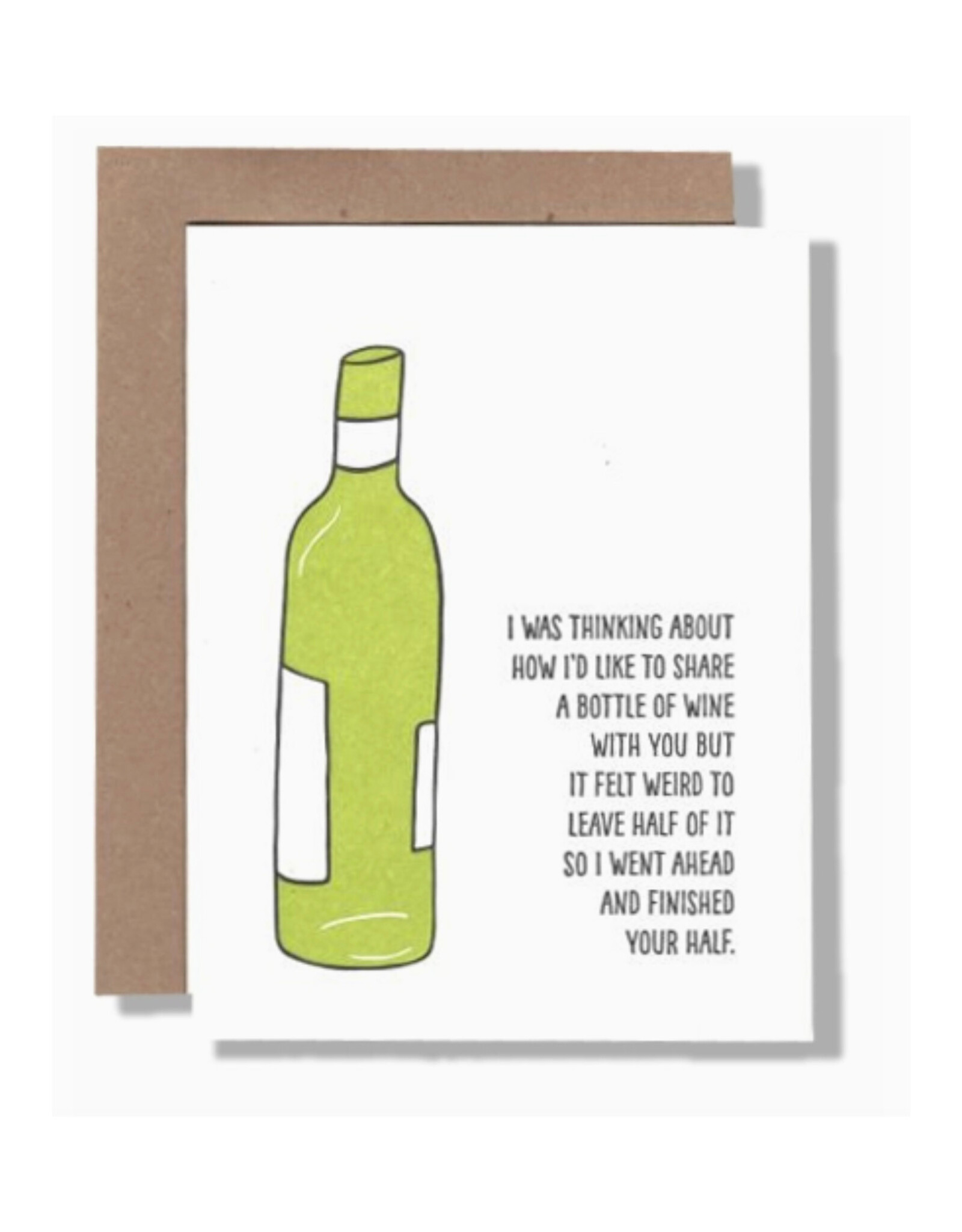 Share a Bottle of Wine Greeting Card