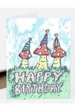 Birthday Mushrooms Greeting Card