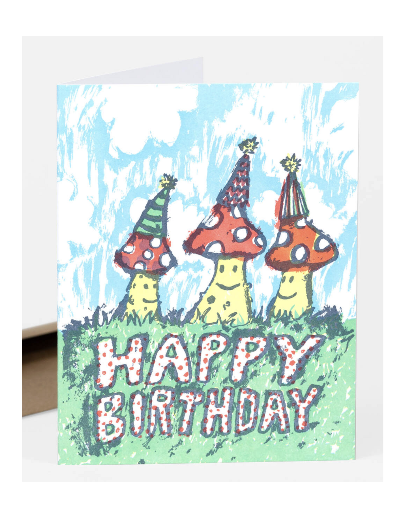 Birthday Mushrooms Greeting Card
