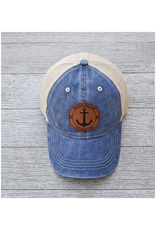 Rhode Island Washed Denim Anchor Patch Hat