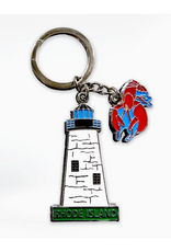 Rhode Island Lighthouse & Lobster Keychain