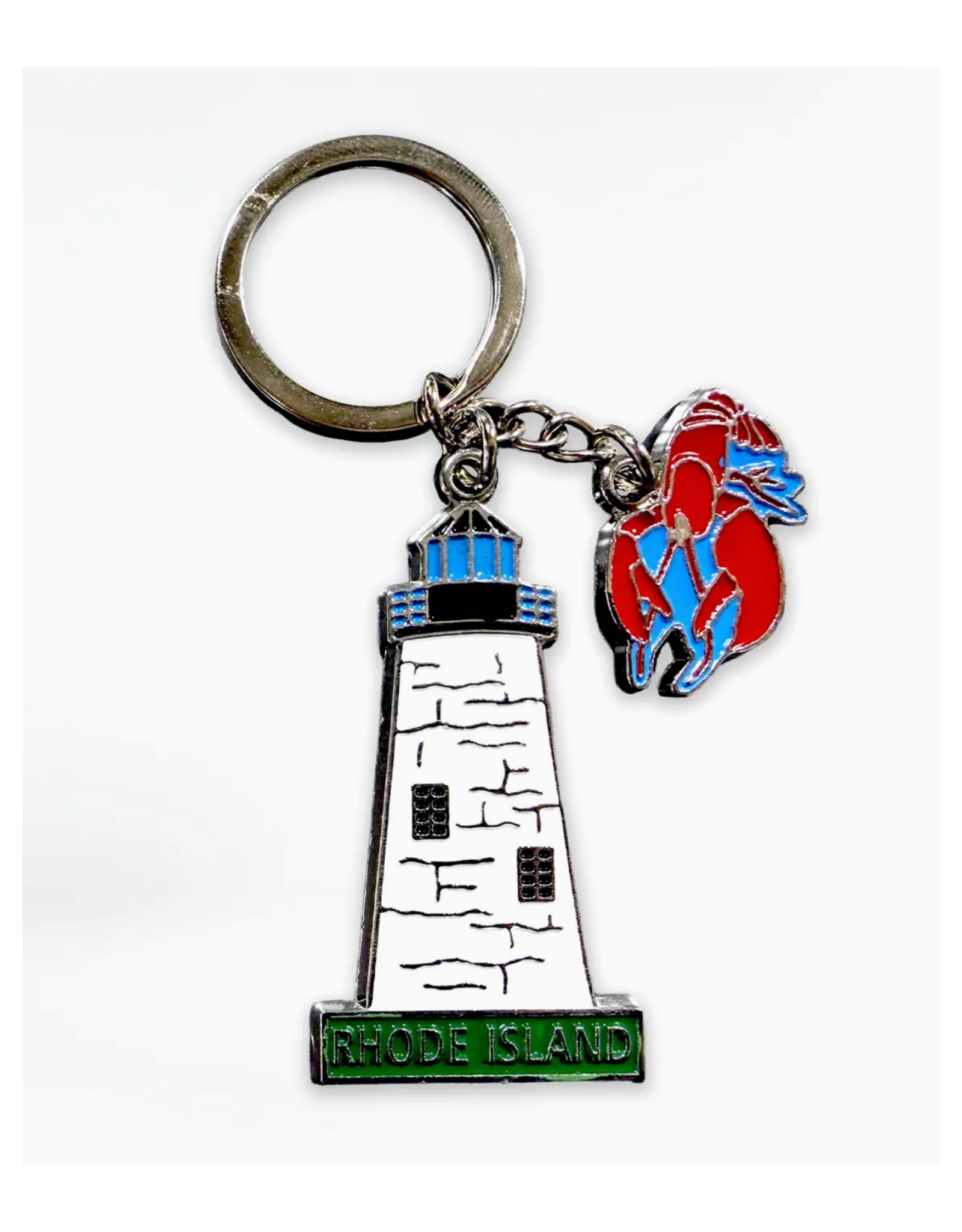 Rhode Island Lighthouse & Lobster Keychain