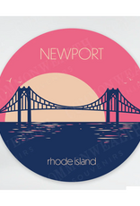 Newport Modern Pink Sunset Sticker