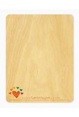 Love You With All My Heart Rainbow Wooden Greeting Card*