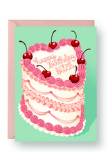 Happy Birthday Bitch Cake Greeting Card*