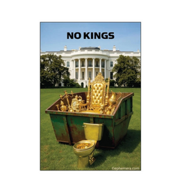 No Kings Dumpster White House Magnet