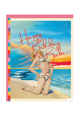 Summer Birthday Babe Greeting Card
