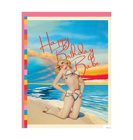 Summer Birthday Babe Greeting Card