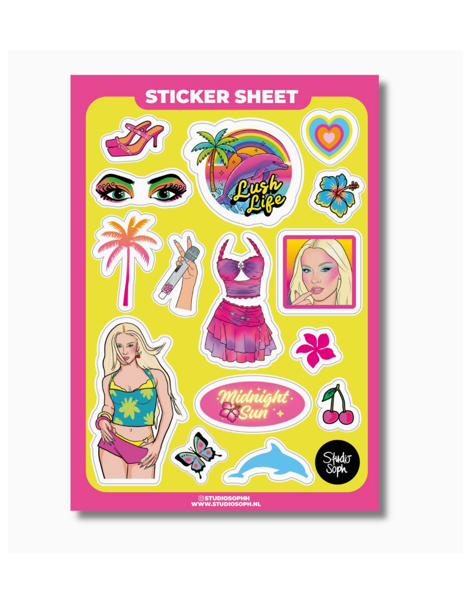 Midnight Sun Zara Larsson Sticker Sheet*