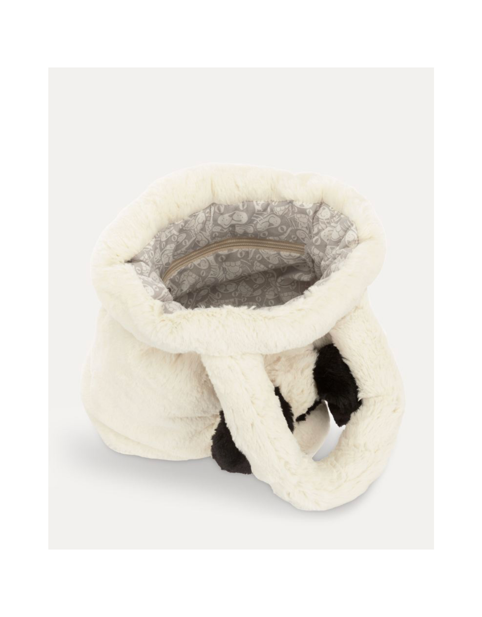 Rafferty Black & White Puppy Handbag