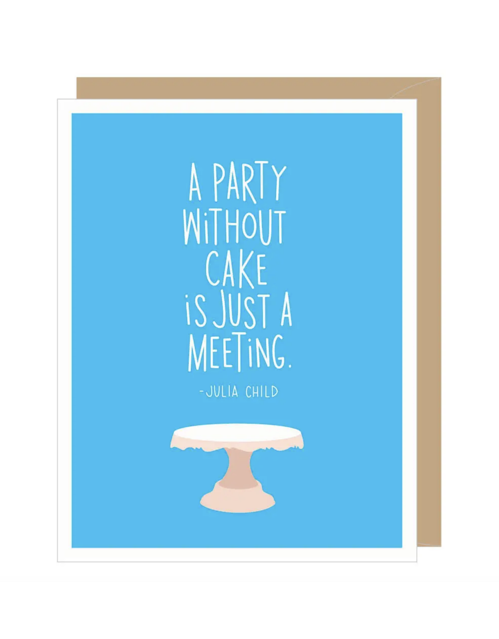 Julia Child Cake Birthday Greeting Card