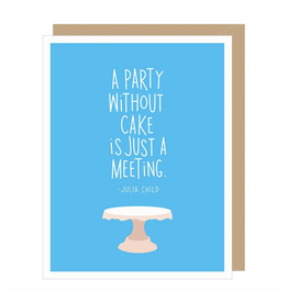 Julia Child Cake Birthday Greeting Card