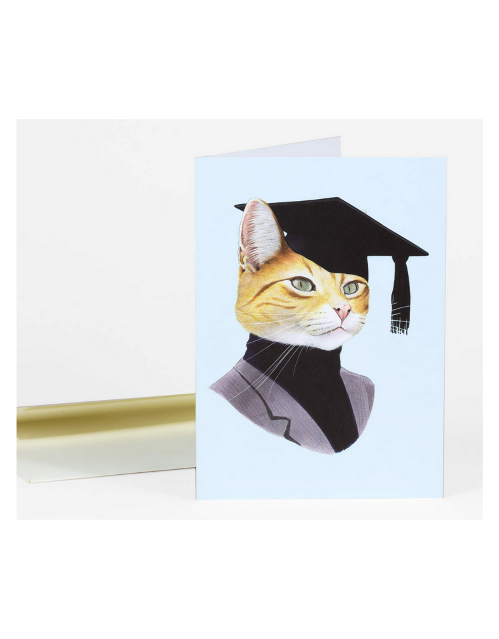 Graduation Cat Greeting Card