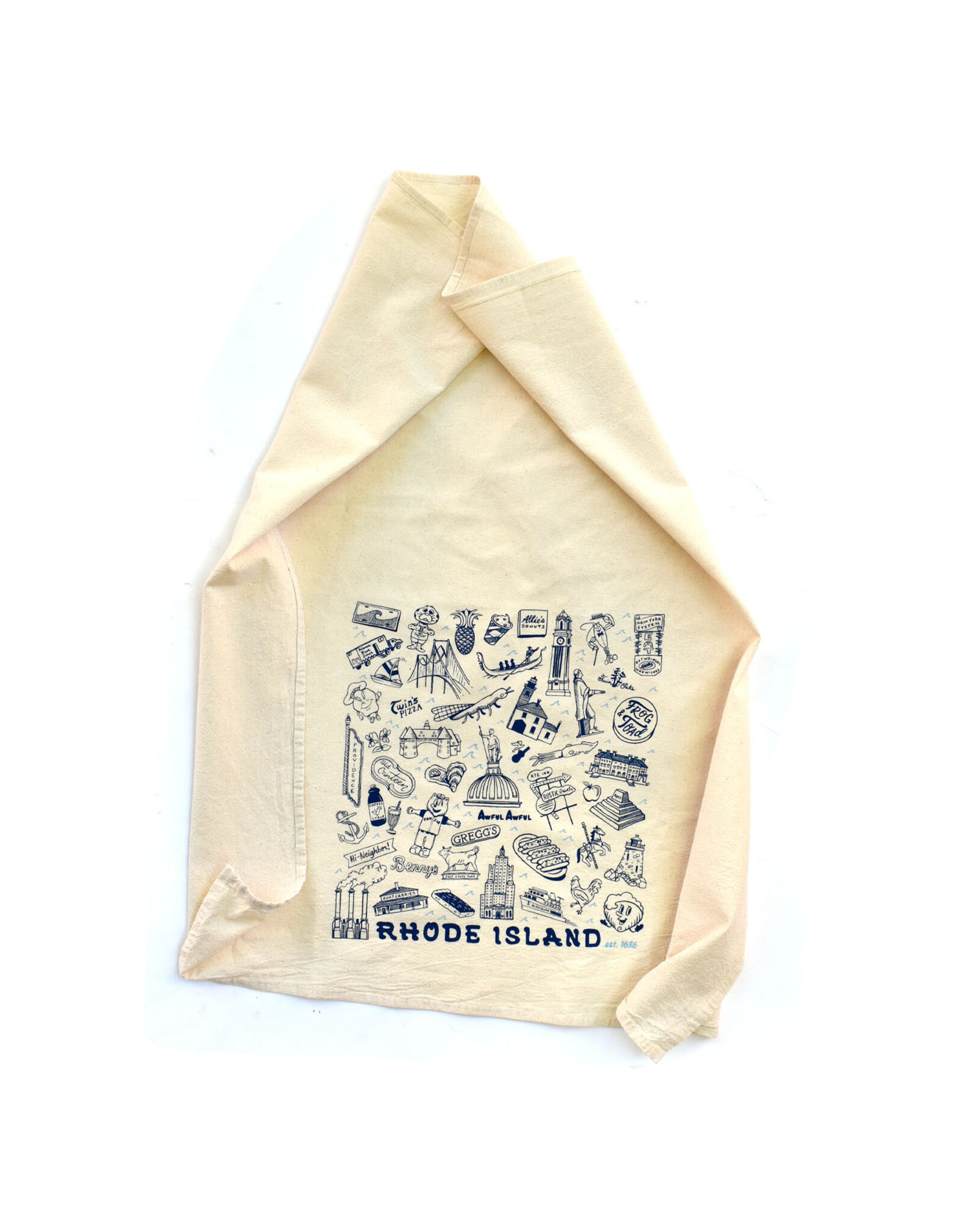 Rhode Island Doodles Tea Towel