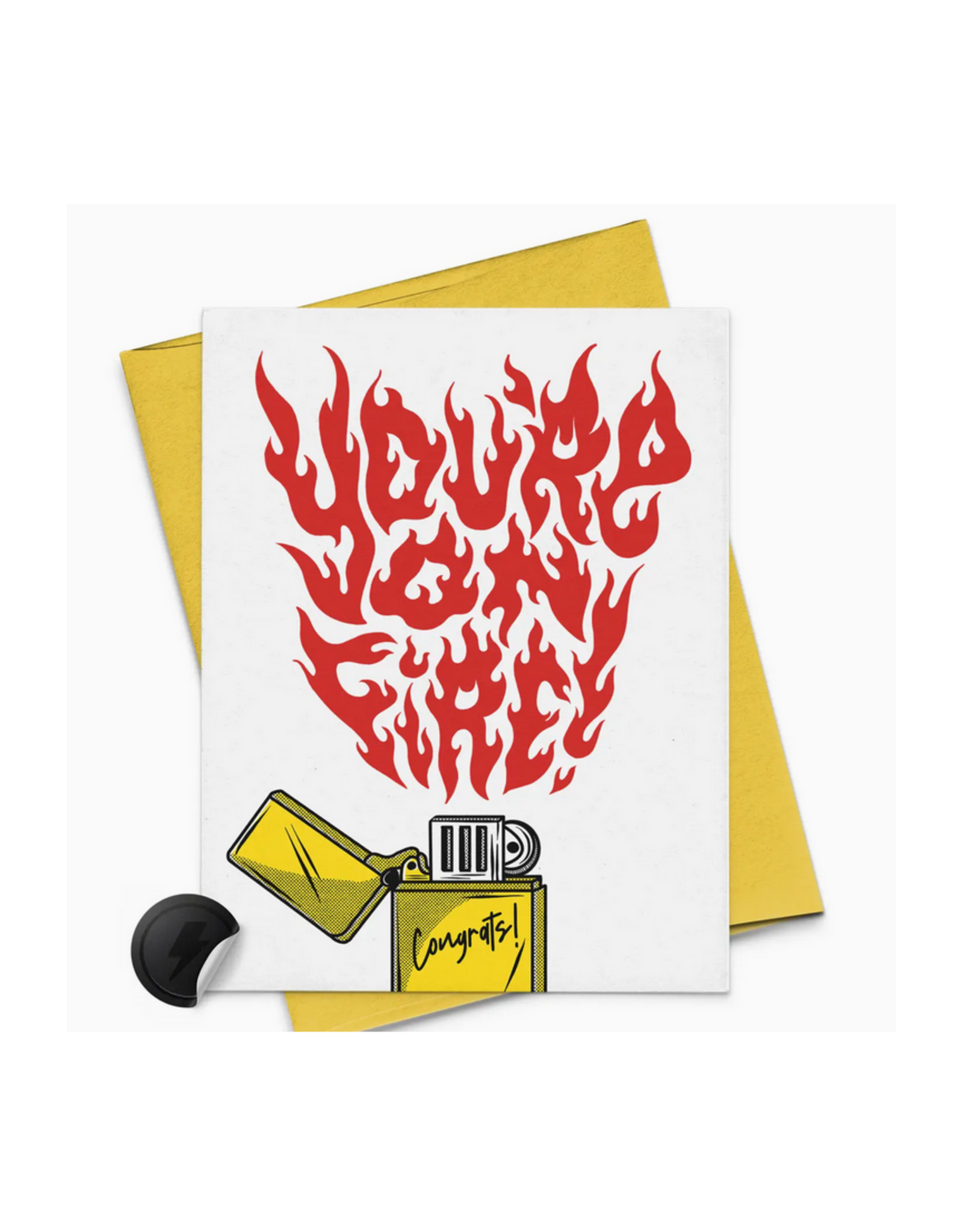 Rock'N Paper Congrats Lighter Greeting Card