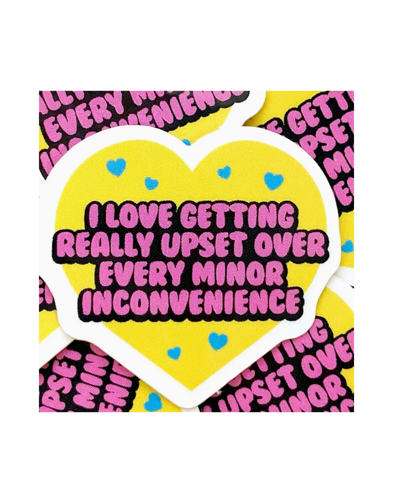 Krystan Saint Cat I Love Getting Upset Over Every Inconvenience Mini Sticker