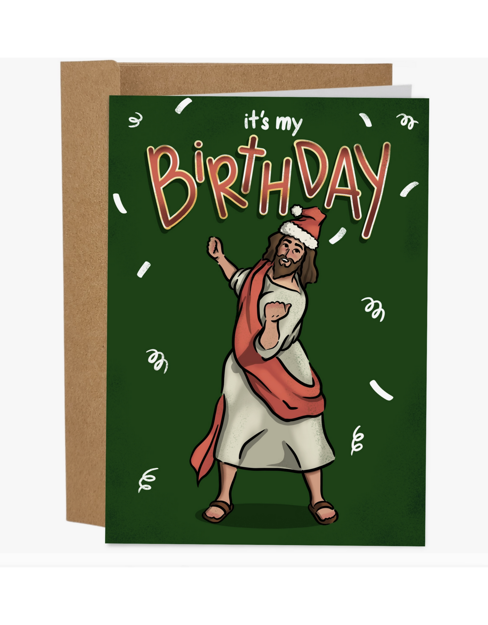 Dancing Jesus Birthday Greeting Card
