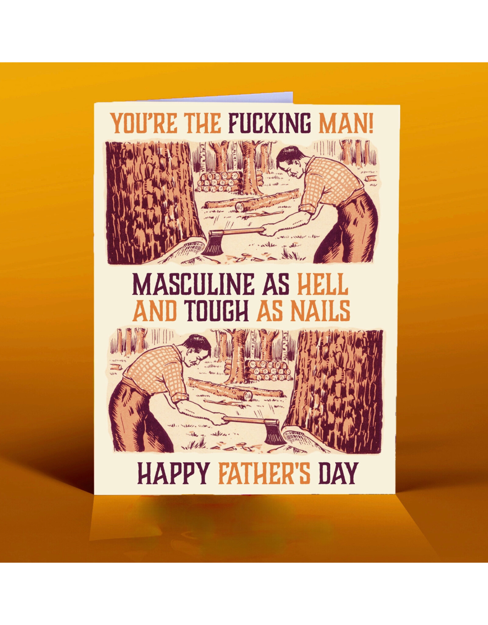 You're the Fucking Man Father's Day Greeting Card