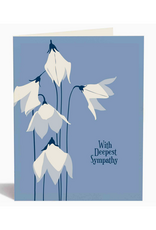 With Deepest Sympathy Blooms Greeting Card
