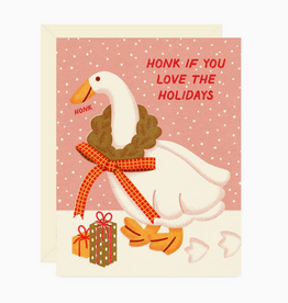 Goose Honk If You Love the Holidays Greeting Card