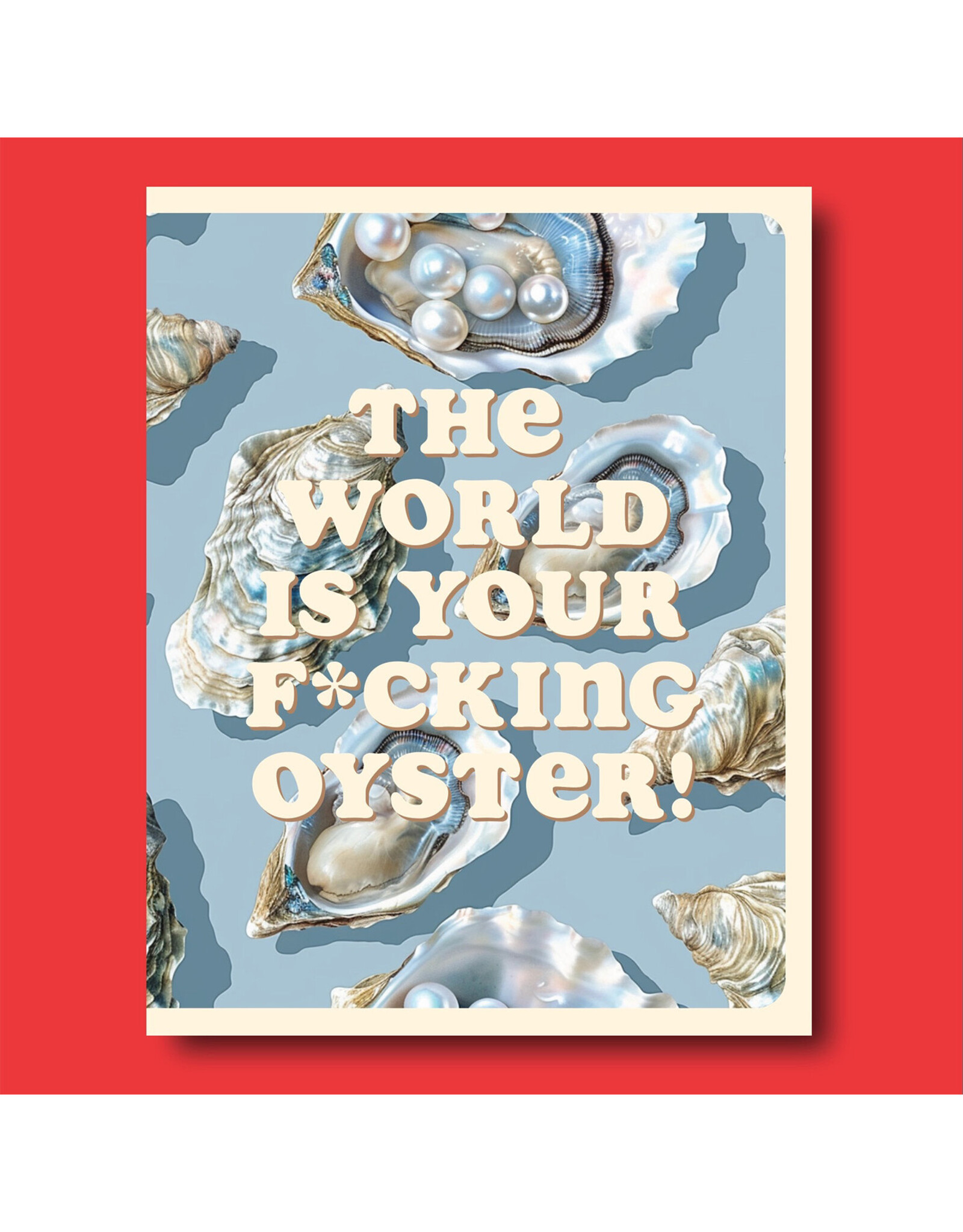 Oyster World Greeting Card