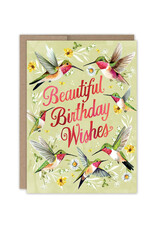 Hummingbirds Beautiful Wishes Greeting Card