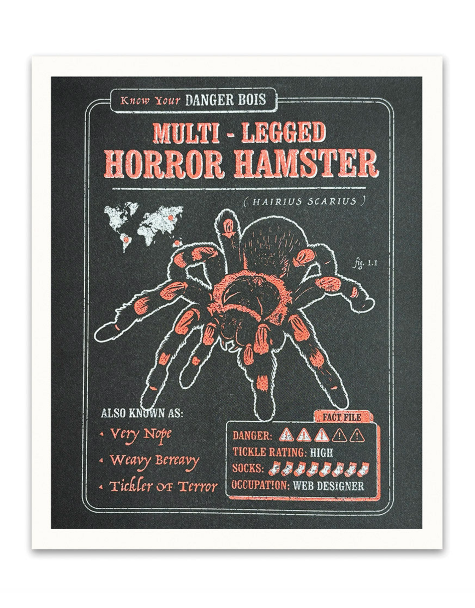 Multi-Legged Horror Hamster (Tarantula) Print