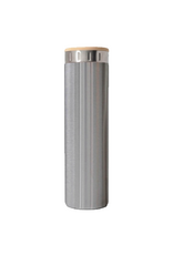 Iconic Brushed Steel Water Bottle with Strap - 20 oz