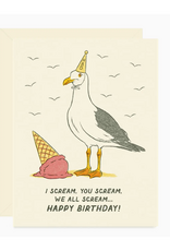 Seagull Ice Cream Birthday Card