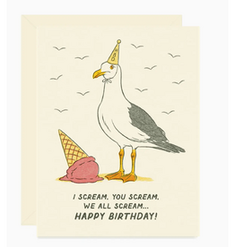 Seagull Ice Cream Birthday Card