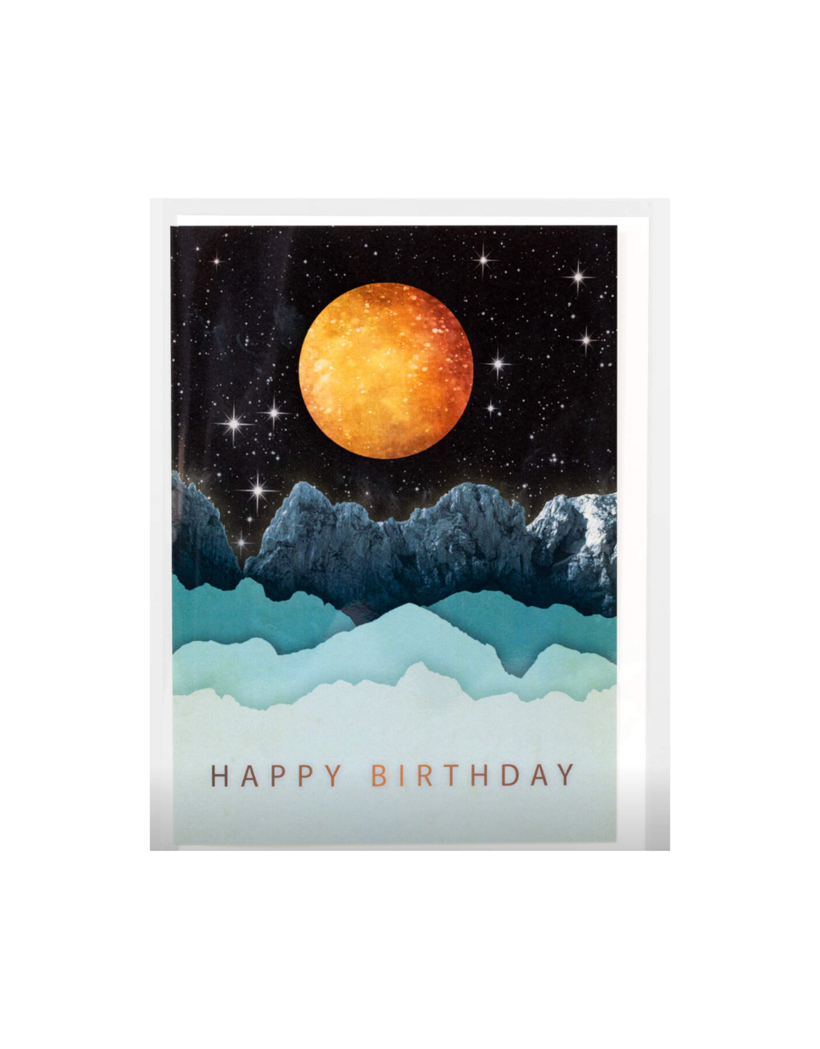 Happy Birthday Moon Greeting Card
