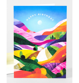 Painted Hills Happy Birthday Greeting Card