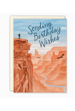 Canyon Sending Birthday Wishes Greeting Card