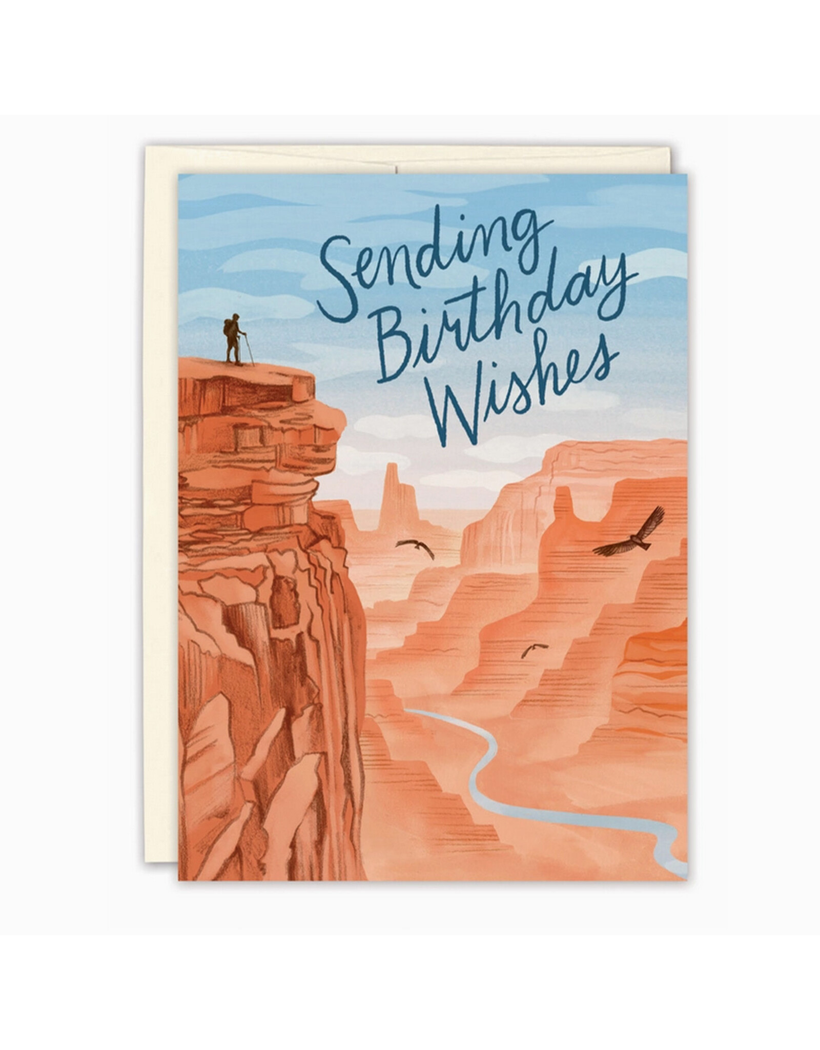 Canyon Sending Birthday Wishes Greeting Card