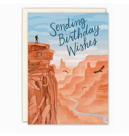 Canyon Sending Birthday Wishes Greeting Card