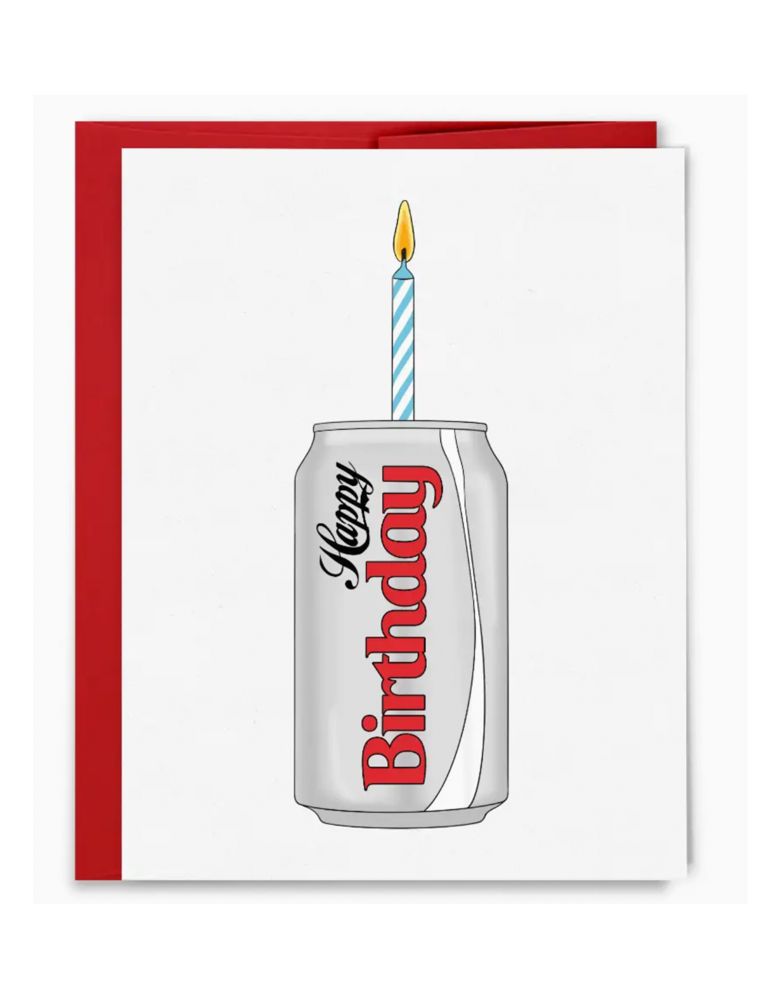 Happy Birthday Soda Greeting Card
